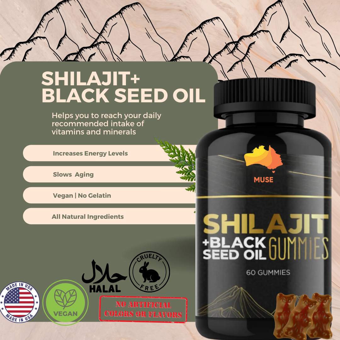 Shilajit Gummies for Men & Women, 1000mg