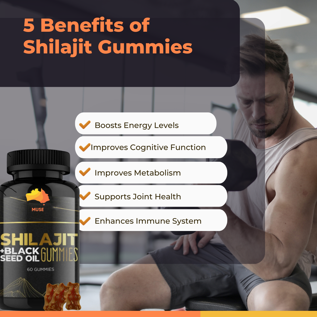 Shilajit Gummies for Men & Women, 1000mg