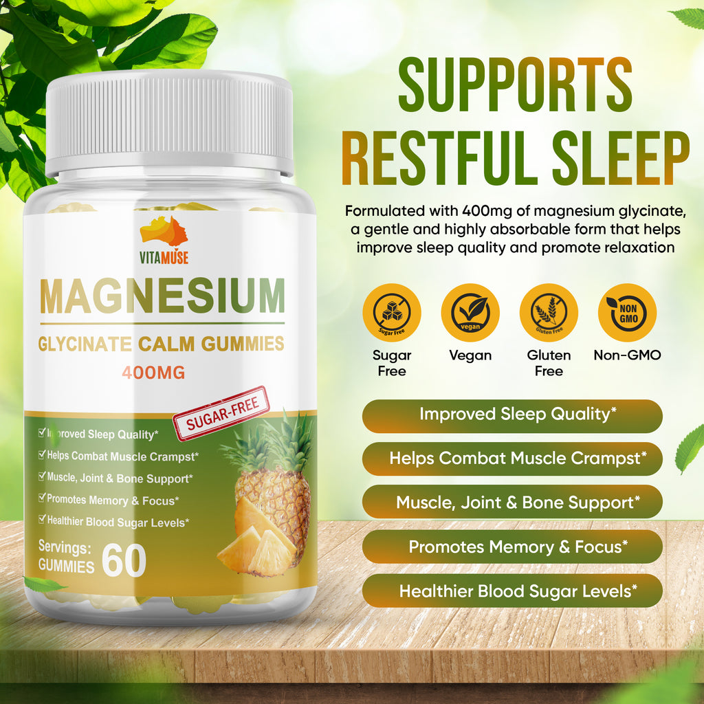 Magnesium Glycinate Calm Gummies, Sugar Free, 60 Count