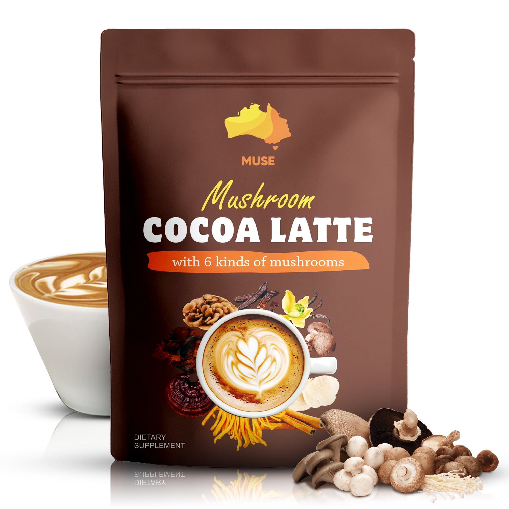 Mushroom Cocoa Latte