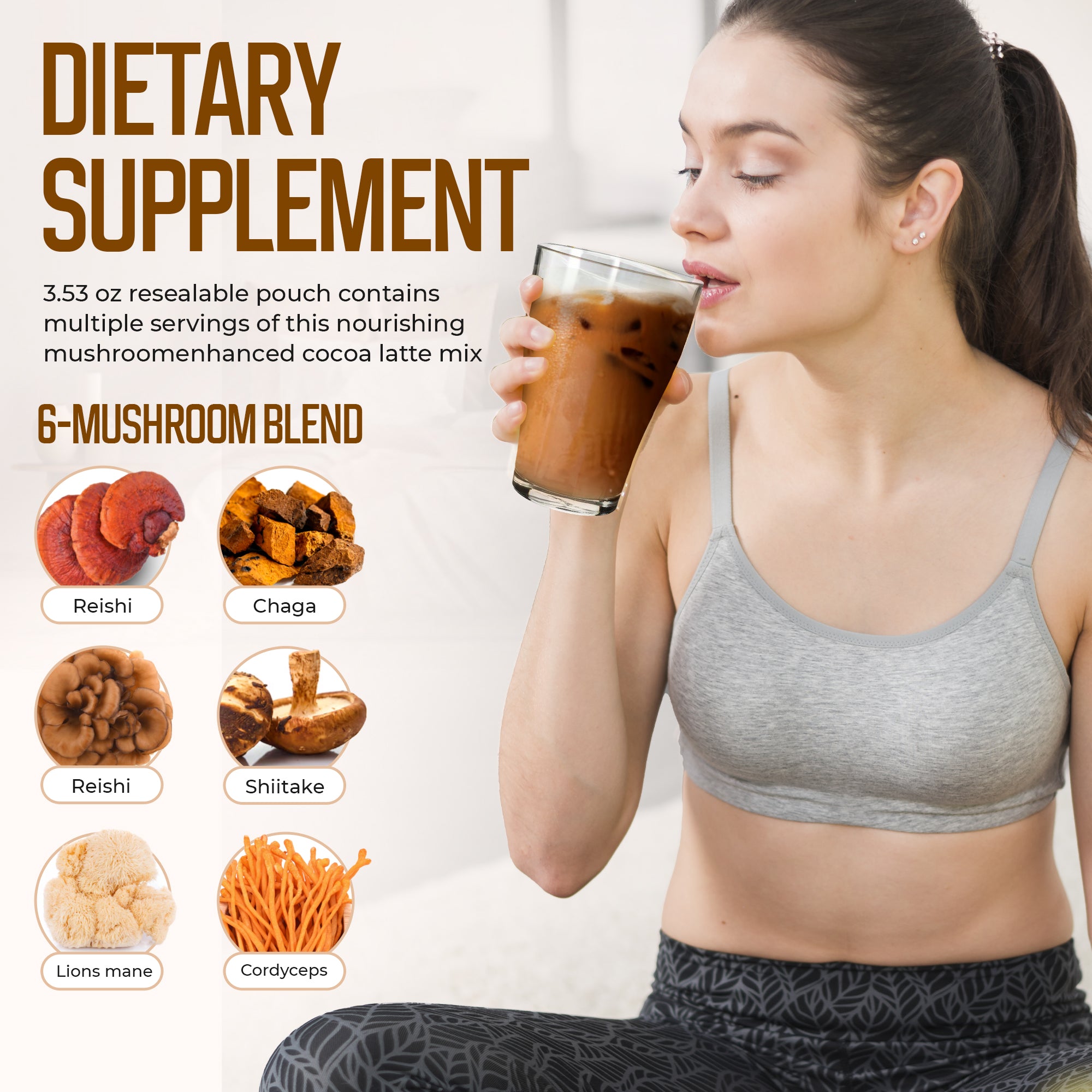 Mushroom Cocoa Latte