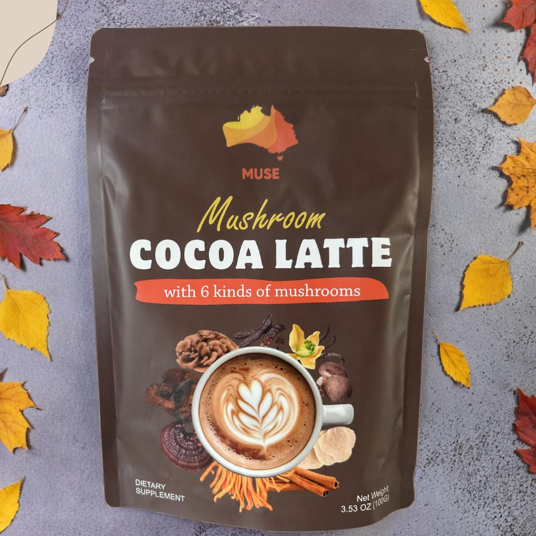 Mushroom Cocoa Latte