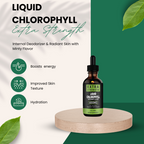 Chlorophyll Liquid Drops 6000 mg - Fast Detox Non-GMO, Vegan