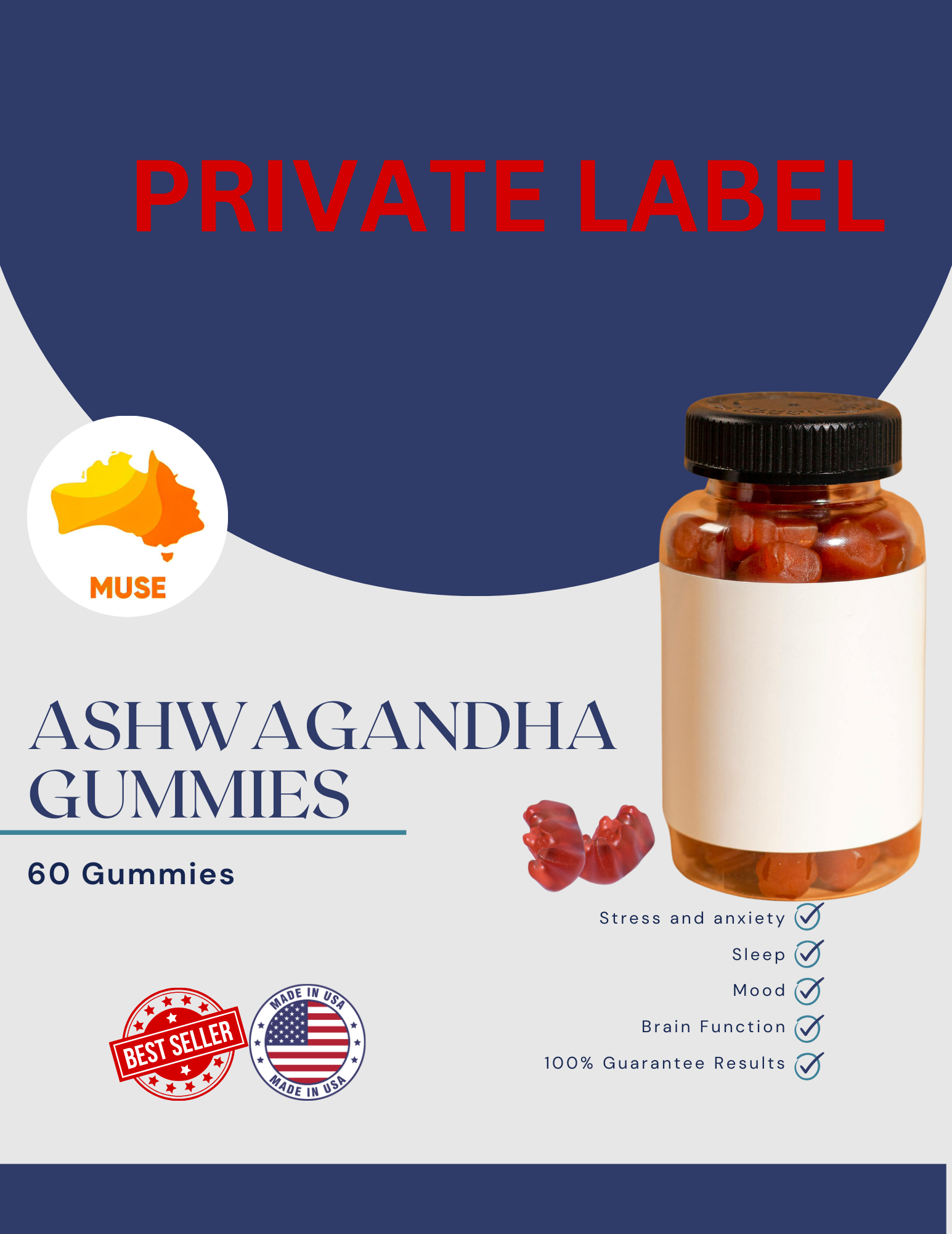 Private Label  Ashwagandha Root Gummies